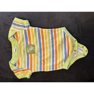 5/$10 George short sleeve striped onesie/bodysuit 9 months